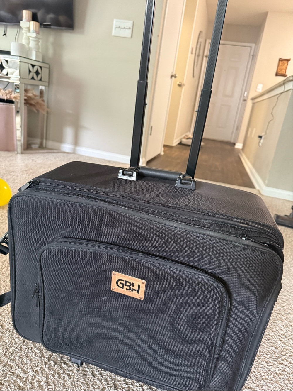 GPH Black Rolling Carry-On Luggage